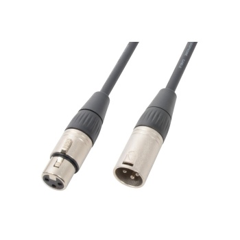 XLR3F-XLR3M DMX cable 120R 3m Black PD CX100-3