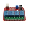Relee moodul 4 kanalit SPDT 12VDC 250VAC 10A USB