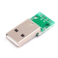 Переходник USB A штекер на плату для припайки проводов