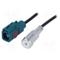 Adapter for car antenna Fakra plug ISO socket