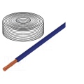 Soft mounting copper wire class 6 0.14mm2 -15...+80C 1 meter Blue