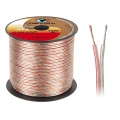 Audio Speaker wire copper stranded transparent 2*2.0mm2