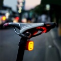 Для велосипеда / сумки / портфеля Задний LED фонарик с датчиком вибрации USB 3.7V 450mAh Li-ion