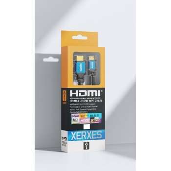 HDMI - micro HDMI 2.0 cable 2m premium 4K@60Hz 18Gbps Black