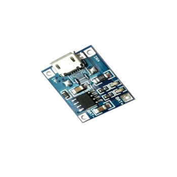 Laadimismoodul Li-Po/Li-Ion 5VDC 1A USB B micro TP4056