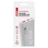 Akupank AlphaQ 20 20000mAh QC3.0 USB A/C/microB Valge