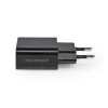 Toiteadapter laadija USB 5V 2.1A, plug-in Must