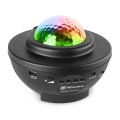 Skynight projector with red and green stars + BT audio 2*3W RGBW LED
