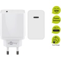 Toiteadapter laadija USB-C Power Delivery 20W 3A, Valge, plug-in iPhone