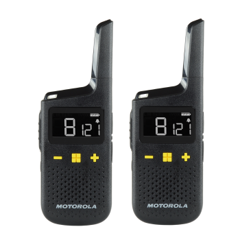 Walkie-talkie 8km 2pcs Motorola XT185 2pcs IP54 Li-ion batteries, headphones