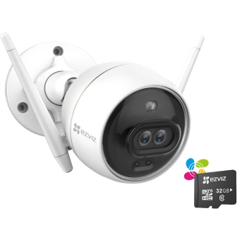 EZVIZ C3X Color Night Vision Outdoor camera 2MP, 2.8mm, IR Wi-Fi & Rj45 + memory card 64gb