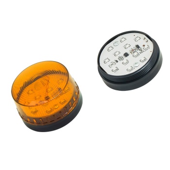 Orange stroboscope 12VDC 73mm LED 500/min