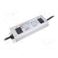 Power supply 12VDC 16A 200W IP67 dimmer Mean Well