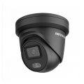 4Mp купольная IP камера 2.8mm ColorVu микрофон IP66 Hikvision Чёрная