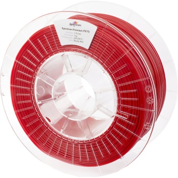 PETG filament for 3D printing 1.75mm Transparent Red 1kg