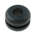 Rubber Flat-Hole Insert Cable Gland Ø mounting socket 6.4mm; Ø in: 4mm Black