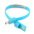 Käepael USB-A pistik - USB micro B pistik 0.2m Helesinine