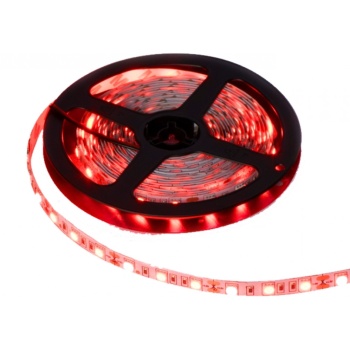 LED lint Punane kleebitav 5m 10mm 300 LED 5050 12V IP63