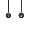Оптический кабель TOSLINK - 3.5mm аудио 3м Чёрный