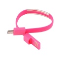 USB-A штекер - USB micro B штекер 0.2м Розовый