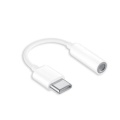 USB C plug - 3.5mm audio socket adapter White