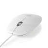 Мышь для компьютера 3 кнопки 1000dpi Белая