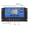Päikesepaneeli kontroller PWM LCD 30A 12V/24V USB