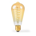 LED lamp E27 ST64 230VAC 3.8W 250lm 2100K spiraalniit
