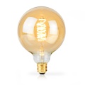 LED lamp E27 G125 230VAC 3.8W 250lm 2100K spiraalniit