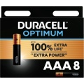 Patareid 8tk pakis AAA LR3 1.5V Duracell Optimum