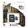 Mälukaart 64GB Micro SDXC U3 V30 Kingston Canvas Go Plus