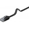Интернет кабель плоский 5м, CAT6 U/UTP Cu AWG32 PVC Чёрный