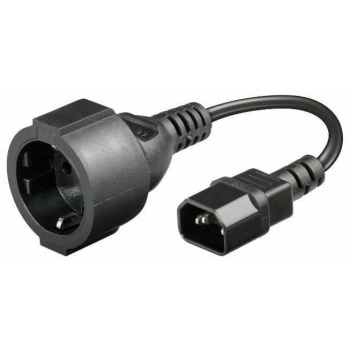 Adapter cable UPS plug C14 - 230ACV euro socket CEE 7/4