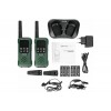 Set of two radios Decross DC93 Dark Green Twin EU with DC9315114502000 charger