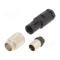 Connector: M9; plug; male; Plating: gold-plated; 125V; IP67;