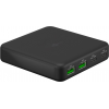 USB desktop charger 65W multiport 2xUSB-A 2xUSB-C QC3, PD black