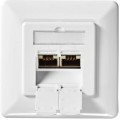 Network Wall Box | In-wall | 2 Port(s) | Cat6a | Straight |