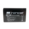 Lead acid battery 12V 7.0Ah 151*65*95mm terminal 4.75mm Ironcell