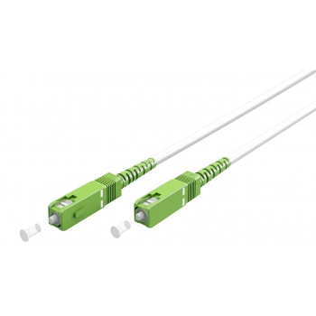 Optical cable single SC/APC-SC/APC, simplex 10m, white