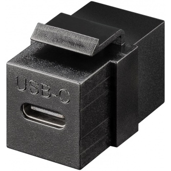USB-C 3.2 Gen.2 Keystone module black cont