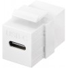 USB-C 3.2 Gen.2 Keystone module valge jätk