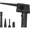 Battery-operated compressor gun for cleaning dust from electronics