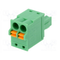 Pluggable terminal block; 3.81mm; ways: 2; straight; plug; f