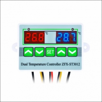 Термостат 2 нагрев/охлаждение -50..+110C 250VAC 5A ZFX-ST3012