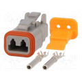 Connector: wire-wire; DT; plug; female; Size:16; 0.75÷