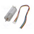 Motor: DC; with encoder,with gearbox; 6VDC; 3.2A; Shaft: D s