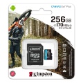 Mälukaart 256GB Micro SDXC U3 V30 Kingston Canvas Go Plus