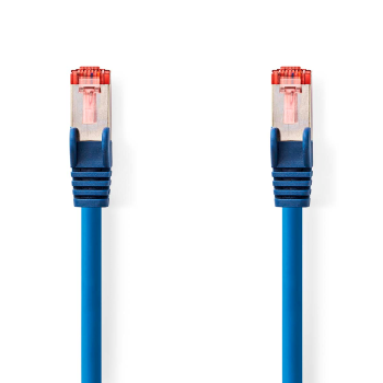 Patch кабель 50 cм, CAT6 S/FTP гигабитный LSZH, экранированный, синий