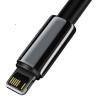 USB A 2.0 - Apple Lightning kaabel 2m 5V 2.4A must Baseus