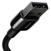 USB A 2.0 - Apple Lightning kaabel 2m 5V 2.4A must Baseus